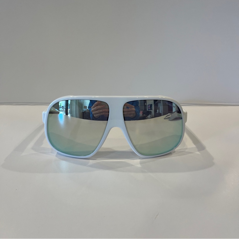 MONCLER “Diffractor” ML 0206 white shield sunglasses, 100% AUTHENTIC, NEW!! - Picture 9 of 11
